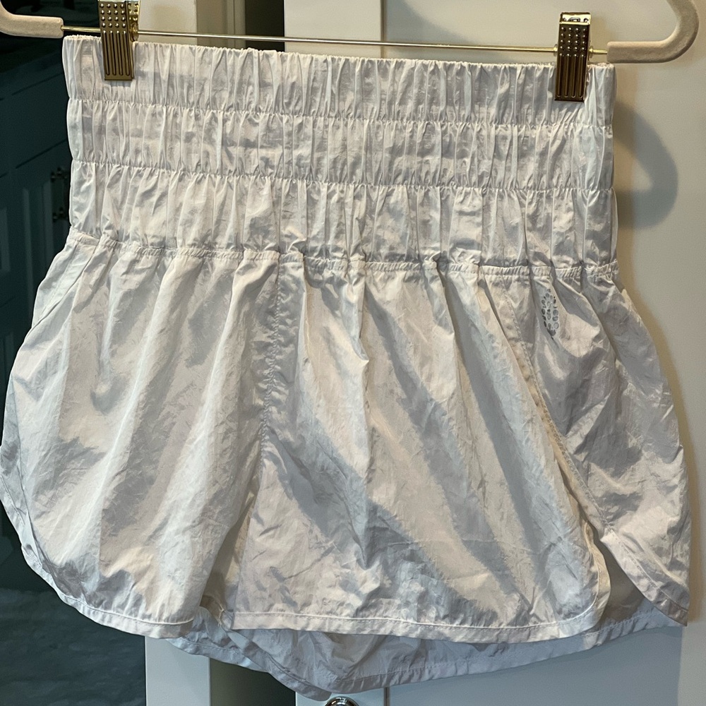 Women's White Athletic Shorts